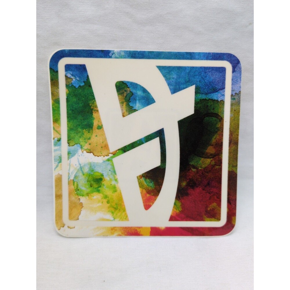 Colorful G E Sticker 3 7/8"